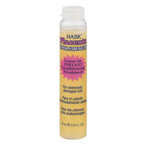 Hask Placenta Super Strength Leave-In Instant Hair Repair, 18 ml